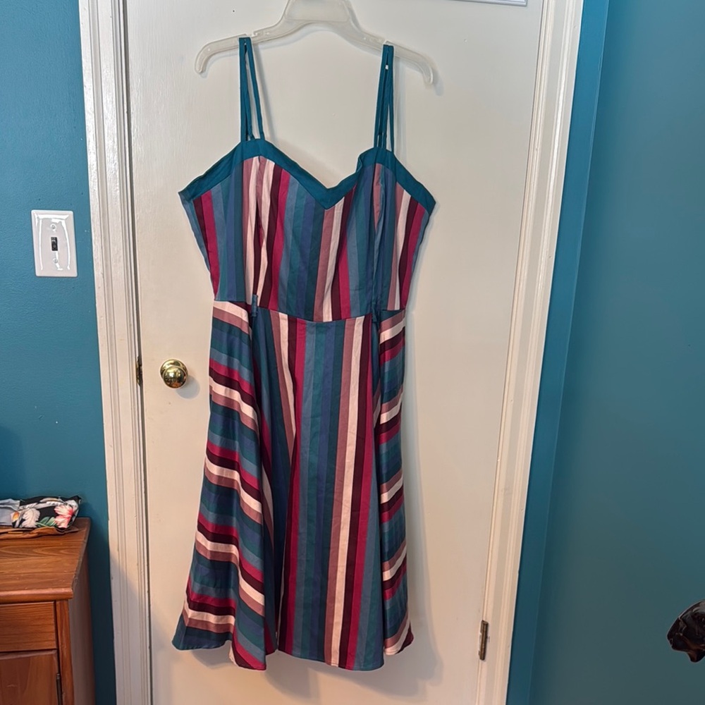 Colorful Striped Dress